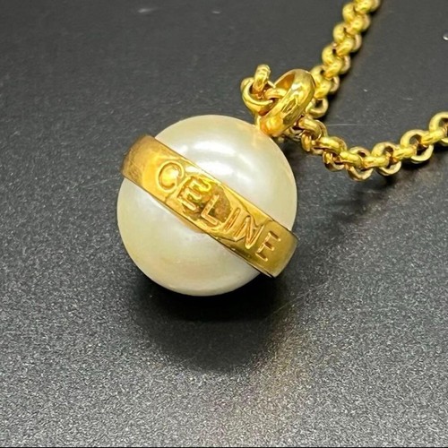 Collana celine vintage logo - collana,