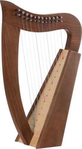Arpa celtica corde do - arpa, in