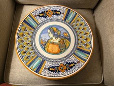 Finest Deruta Piatto in Ceramica 16” Dipinto a Mano Made in Italy