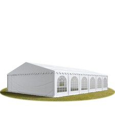 Tendone per Feste TOOLPORT 8x12 m, Gazebo PVC 700 Nignifugo, bianco