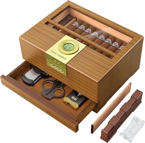 Cigar box handcrafted humidor - handcrafted,