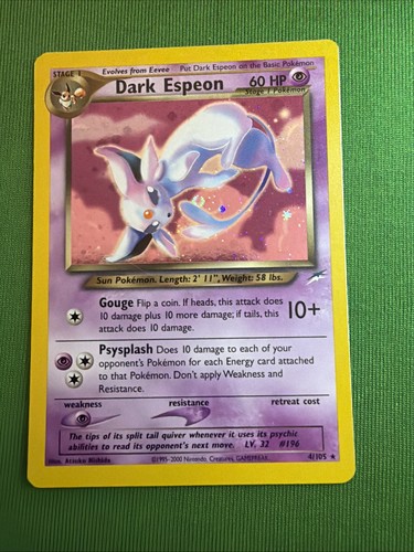 Pokémon tcg dark espeon - tcg,