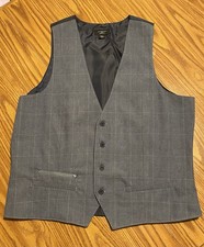 Gilet uomo blu a quadri nuovo