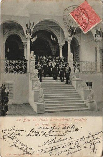 Cpa tunisia bey de - bey, tunis