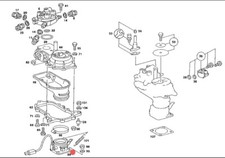 MERCEDES W124 W201 190 W460/461/463 G M102 CORPO FARFALLATO OEM A0011409053