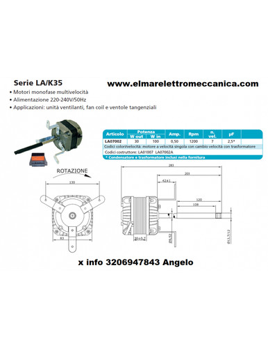 La01007 motore elettrico 100 - la01007,
