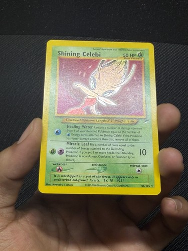 Shining celebi holo card - shining, neo