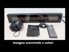  INSEGNA  SCORREVOLE PUBBLICITARIA A LED RGB cm75X13 
