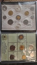 Monete ITALIA REPUBBLICA 1985 DIVISIONALE SERIE ZECCA MANZONI FDC 18 valori
