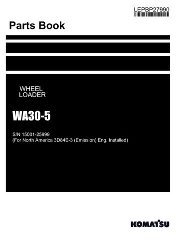 Manuale catalogo ricambi - , pala