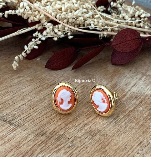 Orecchini pulci simbolo cameo - simbolo,