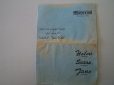 ISTRUZIONI PER L'USO CANOTTI GIRLS MOTOR EUROVINIL GROSSETO - VINTAGE ANNI '60