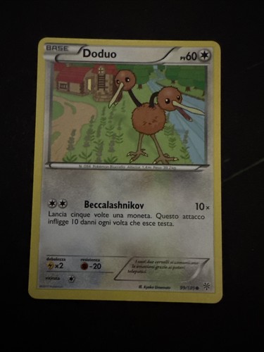 Carta pokemon doduo 135 - carta,