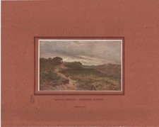 Eugenio Gignous - Paesaggio alpestre -  Stampa del 1942