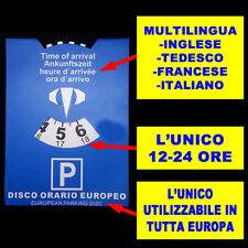 Disco Orario Parcheggio Sosta Posteggio Arrivo Orario Accessori Auto 12 - 24 dk