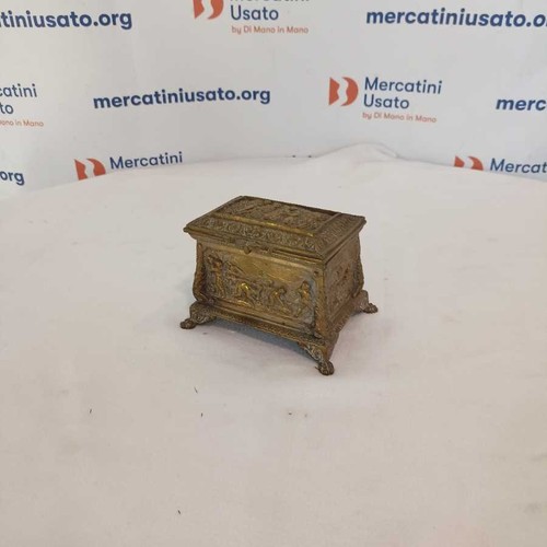 Scrigno antico ottone - antico, in