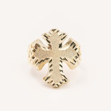 Anello A Croce Design A Nugget
