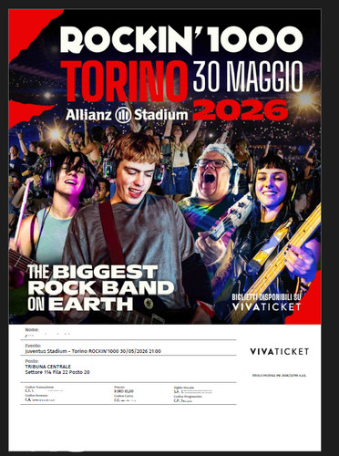 Biglietto concerto rockin - biglietto, rockin'