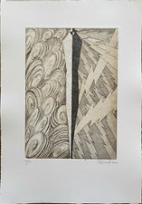 Andrea Granchi acquaforte acquatinta Dominatore dei Contrari  50x35 firmata