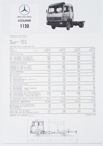 Camion mercedes benz 1120 198 - mercedes-benz,