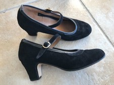 Scarpe  in pelle scamosciata da flamenco. Autentiche!