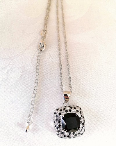 Collana argento cristalli - argento,