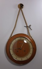 Antico Orologio Parete FRANZ HERMLE Foresta Nera Vintage '50 Germany Da Barca