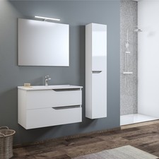 Mobile bagno sospeso bianco