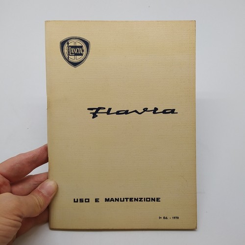 Lancia mod flavia - lancia, libretto