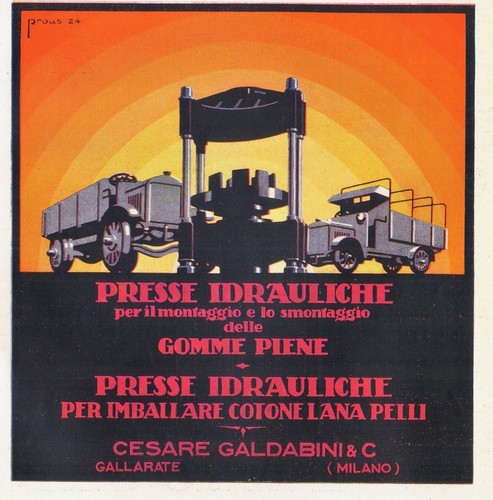 Pubbl 1924 presse - pubbl-, idrauliche