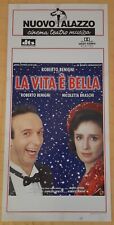 Locandina LA VITA è BELLA, ROBERTO BENIGNI, film premio Oscar, buone condizioni