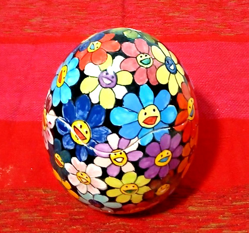 Scatola uovo dipinta - scatola,