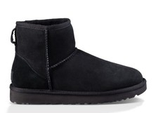 UGG CLASSIC MINI II NERO MONTONE ROVESCIATO 1016222 ORIGINALI E NUOVI