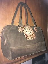 borsa donna camoscio marrone