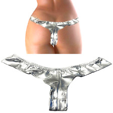 Perizoma sexy da donna tanga brasiliana metallizzato slip lingerie intimo hot