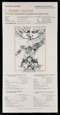 5° PREMIO ANCONA manifesto poster Strumenti Fiato Musica Music Ottoni Brass O12