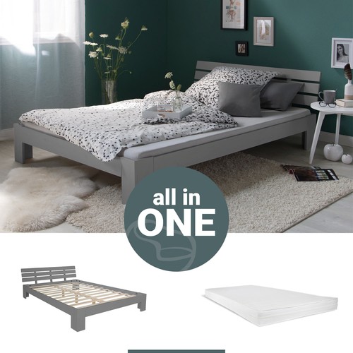 Letto matrimoniale 140x200 con