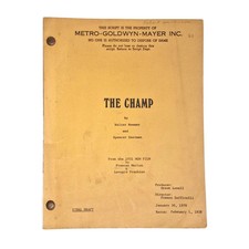 Copione originale MGM THE CHAMP 1978 Final Draft Franco Zeffirelli