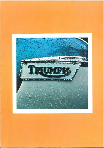 Brochure originale triumph - originale,
