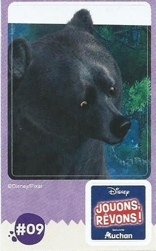 Carte auto collante - disney,