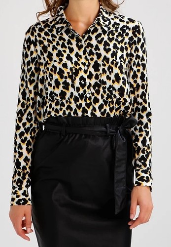 Camicia con stampa leopardata