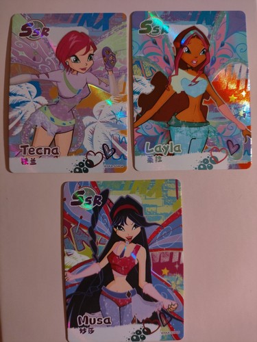Set winx club trading - set, card