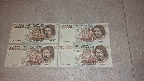 Lotto banconote 100 - lotto, lire