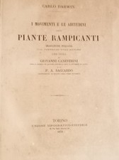 Movimenti E Le Abitudini Delle Piante Rampicanti - Carlo Darwin - Ed. UTET Un...