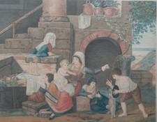 1799 Catherina Gauffier  Contadini abitanti presso il Monte Vesuvio Napoli