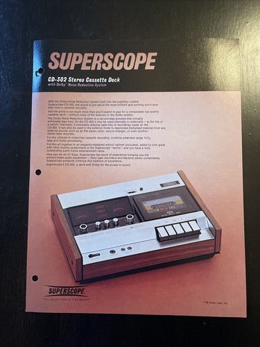 Foglio vendita cassette stereo