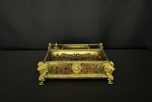 Encrier ancien marqueterie - ancien, en