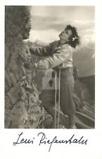 Leni Riefenstahl -- Copia cartolina fotografica d'epoca firmata