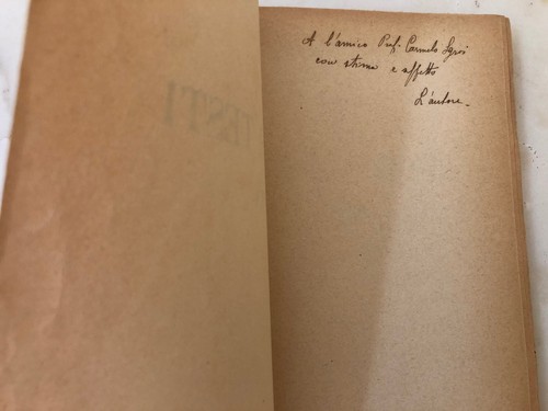 Raro libro fulvio testi - libro,