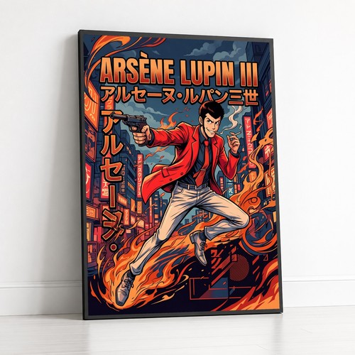 Poster lupin iii giacca rossa - iii,